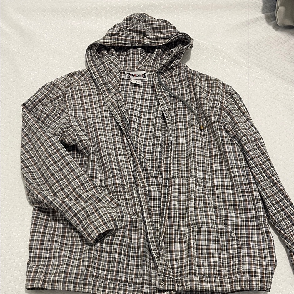 Vintage Plaid Hooded Flannel